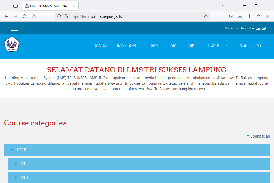 LMS PERGURUAN TRI SUKSES LAMPUNG